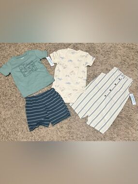 Carter's 3-Piece Set And Short Sleeve Romper Bundle Size: 24 Months